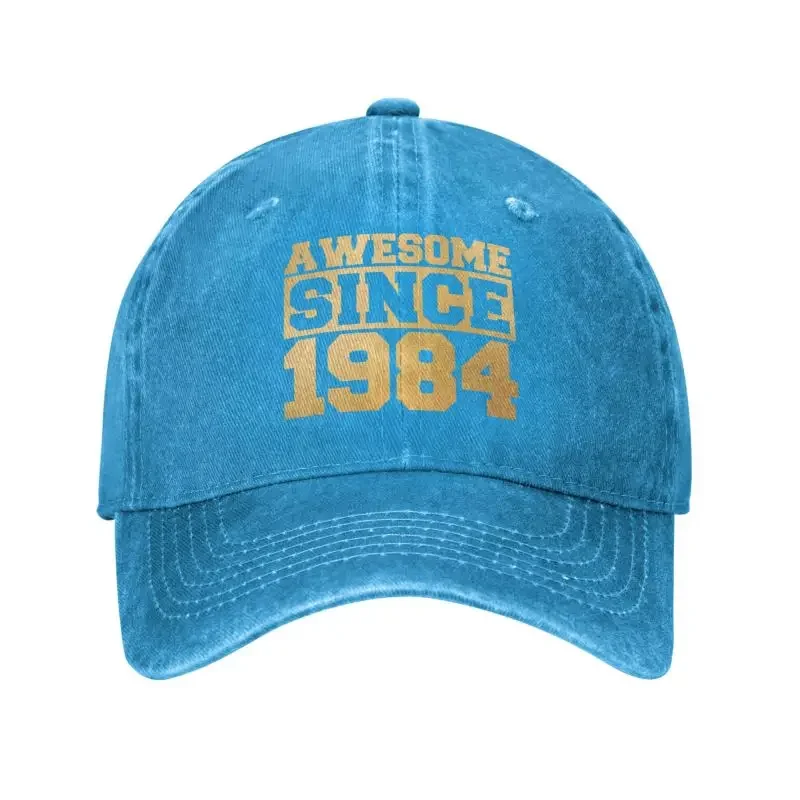 

Personalized Cotton Awesome Since 1984 Birthday Baseball Cap Men Women Adjustable Dad Hat Sports