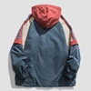 Harajuku Causal Jacket Men Hip Hop Colorblock Patchwork Hoodie Loosed Style Unisex Zipper Coats Winter Streetwear Ropa Hombre 4