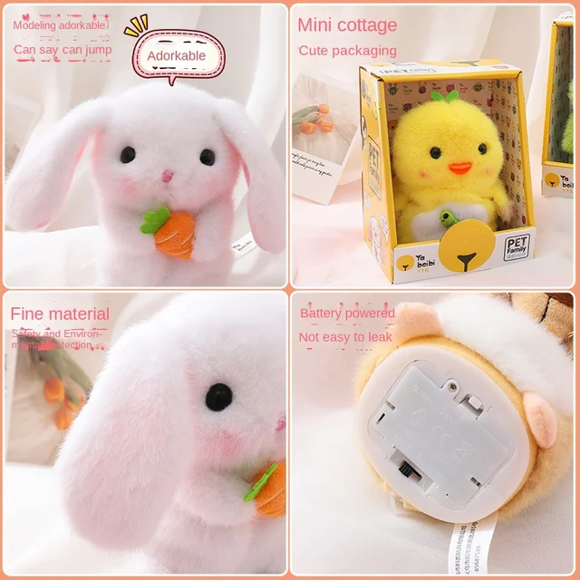 Smart Simulation Electric Plush Pet Multifunctional Talking/jittering/recording/repeat/interesting Interactive Plush Toy Gift 4