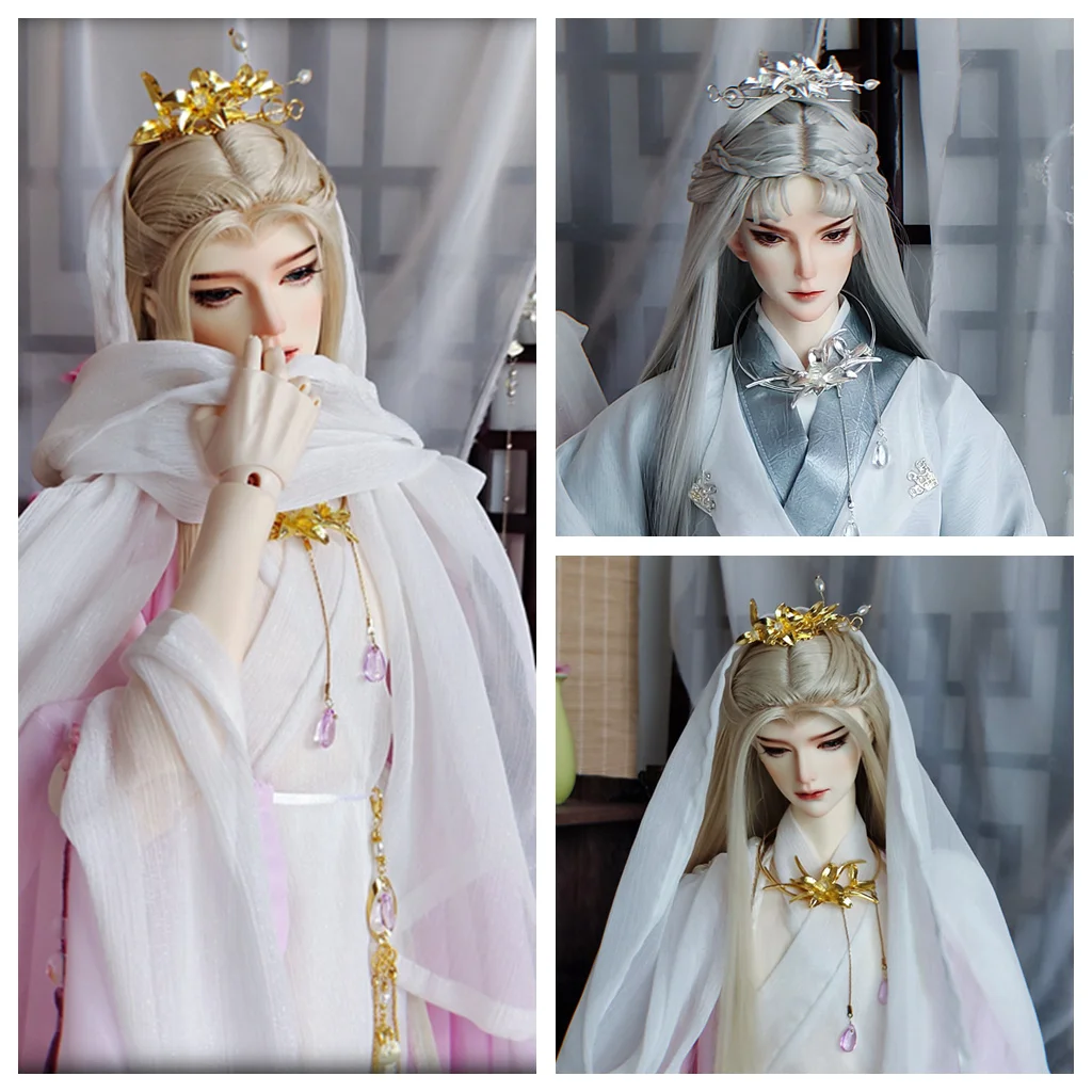 

1/3 Scale BJD Headwear Ancient Costume Hair Crown + Necklace + Waist Jewelry Accessories For SD17 Big Girl SSDF ID72 Doll A1314