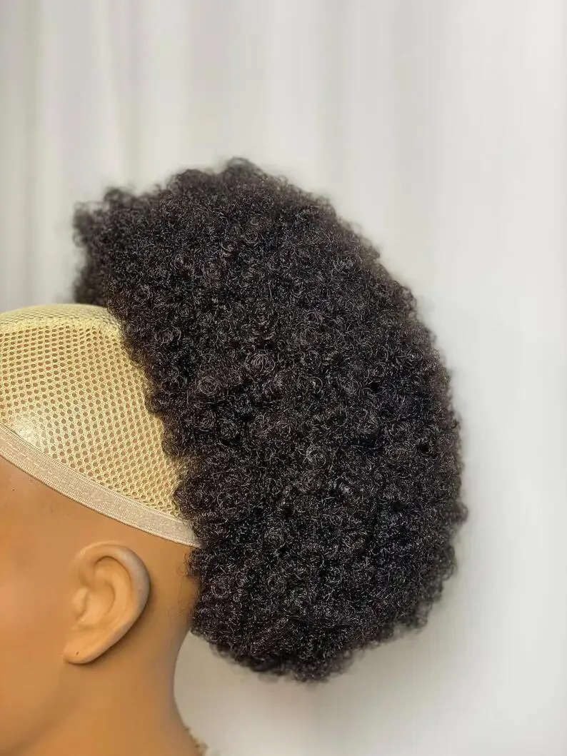 afro bun human hair extensions for black women