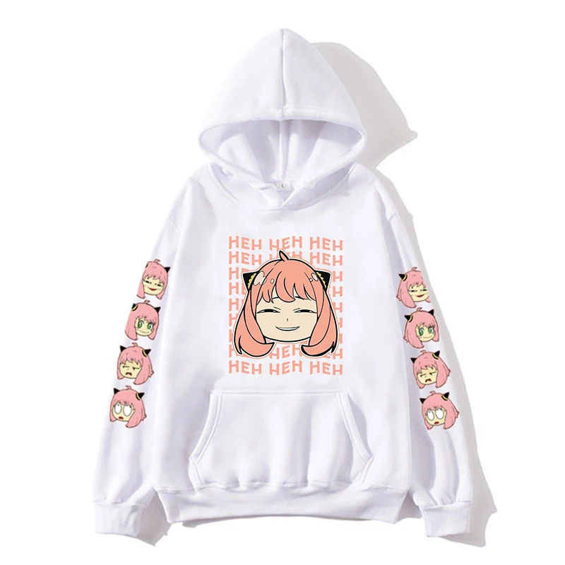 Fashion Streetwear Anya Anime Spy X Family Hoodies Manga Kawaii Cartoon Mens/Women Sweatshirt Tops Unisex Couple Hoodie Plus