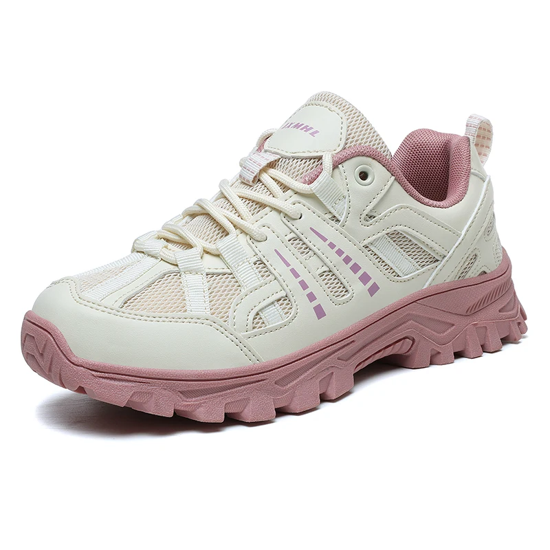 Unisex Hiking Shoes Women Outdoor Casual Shoes Breathable Mesh Men Walking Sneakers Female Trekking Footwear Fashion Climbing 4