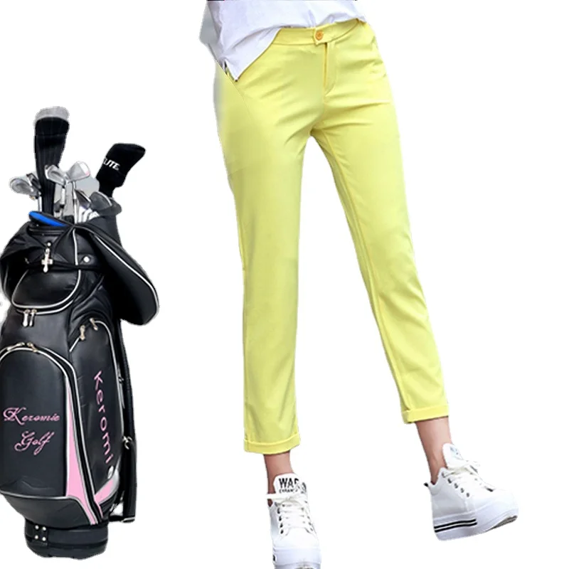 

Ms summer new golf trousers casual elastic quick-drying cultivate one's morality nine minutes of pants