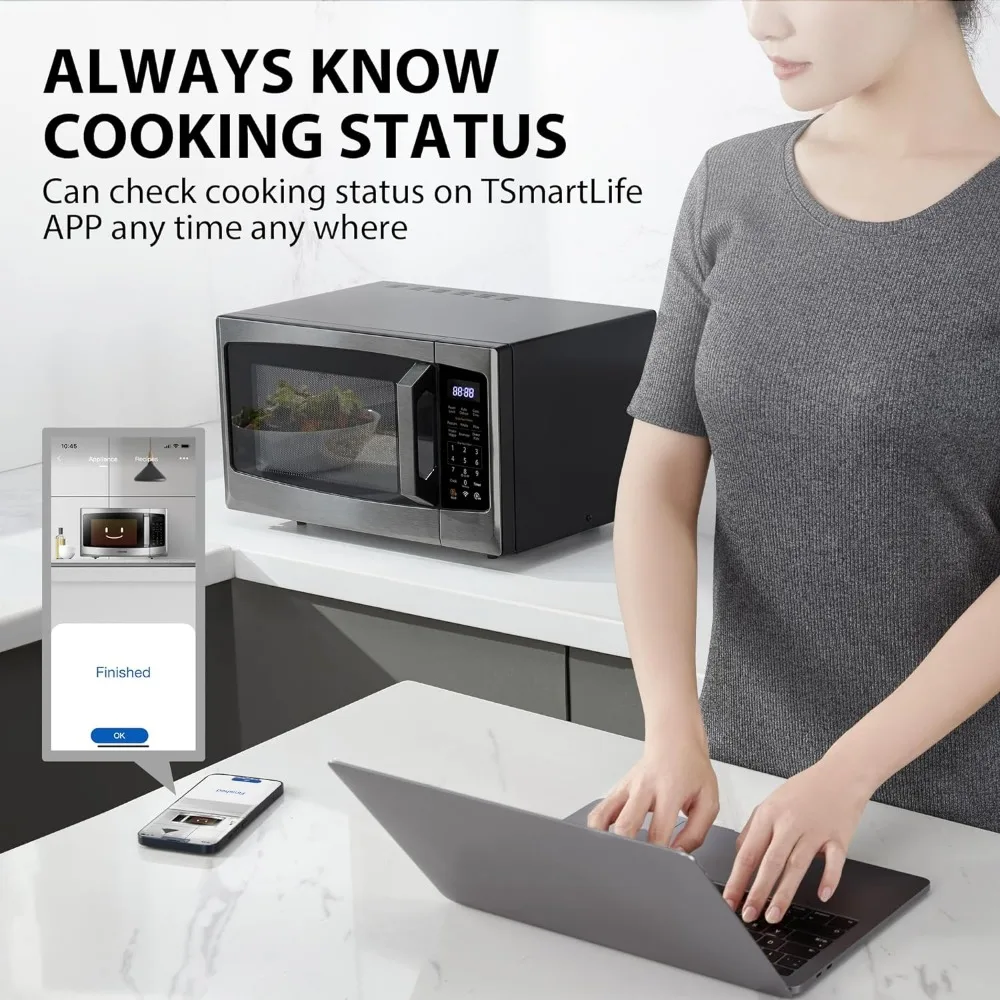 Toshiba ML-SEM23P(BS) Smart Countertop Microwave, Voice Control with Alexa, Free Recipe in APP, Kitchen Essentials 4