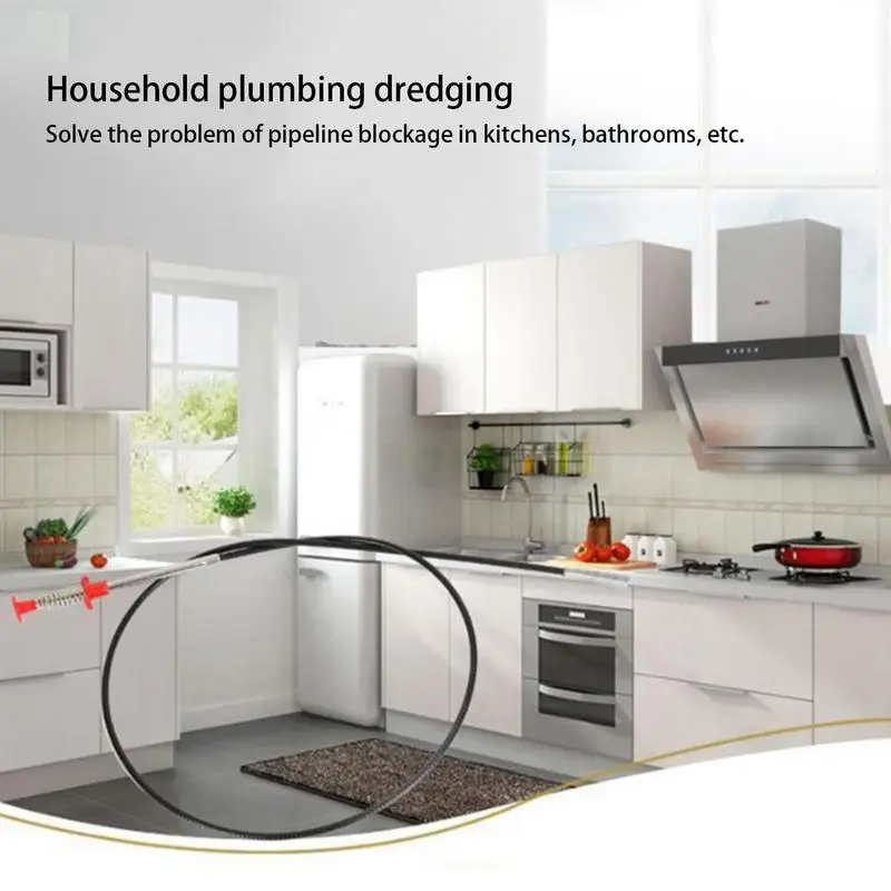 Sewer Unclogging Pickup Stick 4 Claws Drain Pipe Plumbing Sink Litter Pickup Stick Household Cleaning Supplies For bath Kitchen