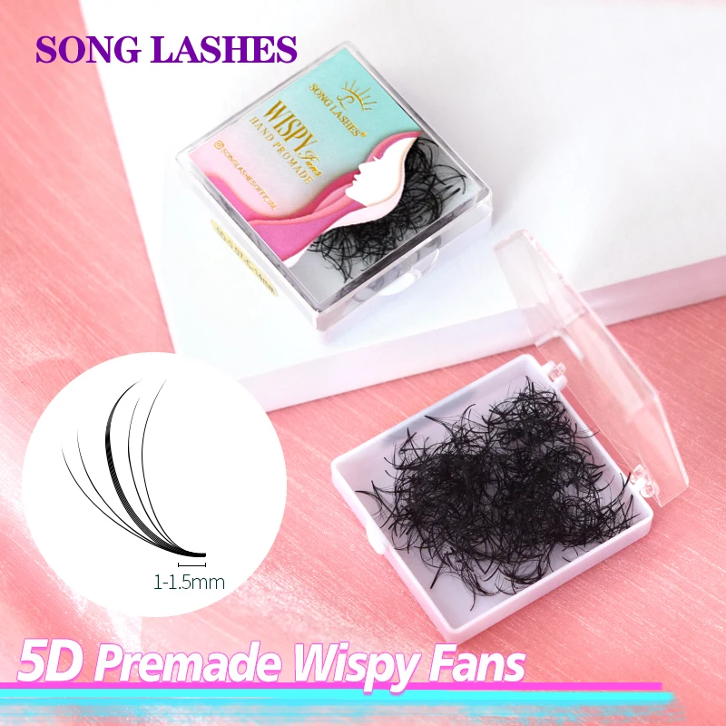 

Songlashes Loose Sandwich Lashes Wispy Loose Fans Fake Eyelashes Makeup Tools High Quality Natural Look