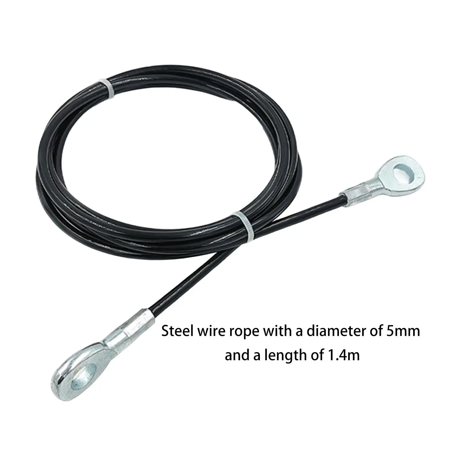 Fitness Extension Cable 5mm Wrists Arms Forearms Training Exercise Machine Cable Heavy Duty Steel Wire Rope Fitness Pulley Cable