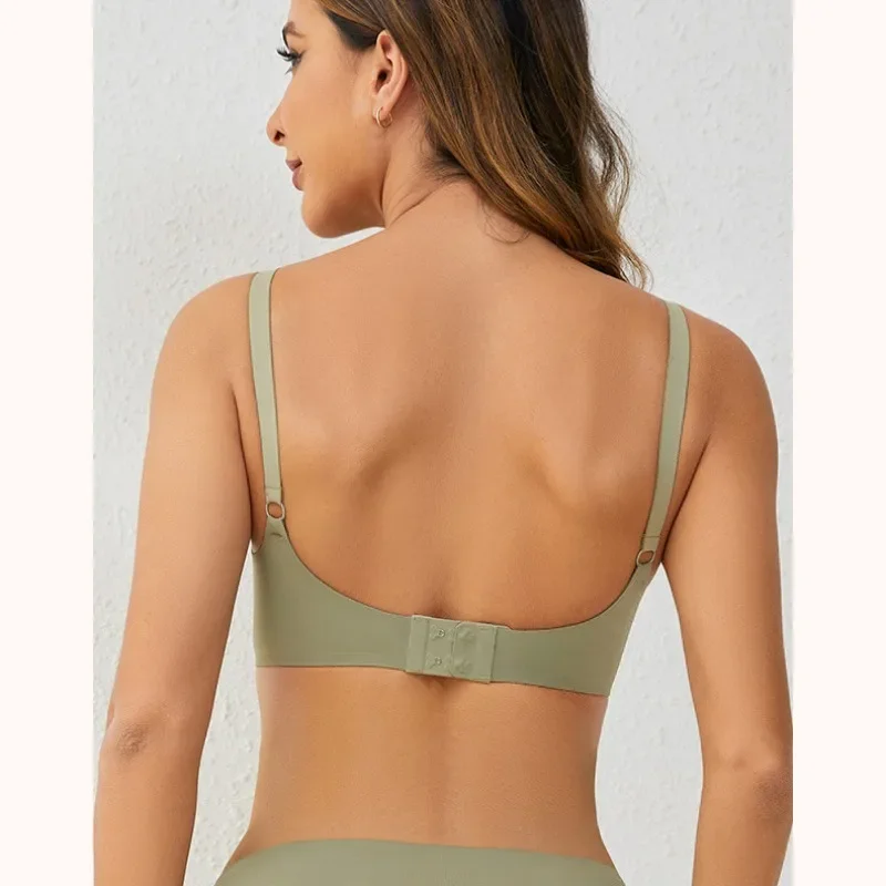 New Traceless Women's Comfortable and Breathable Ultra Thin Breastfeeding Bra Detachable Breastfeeding Bra 2