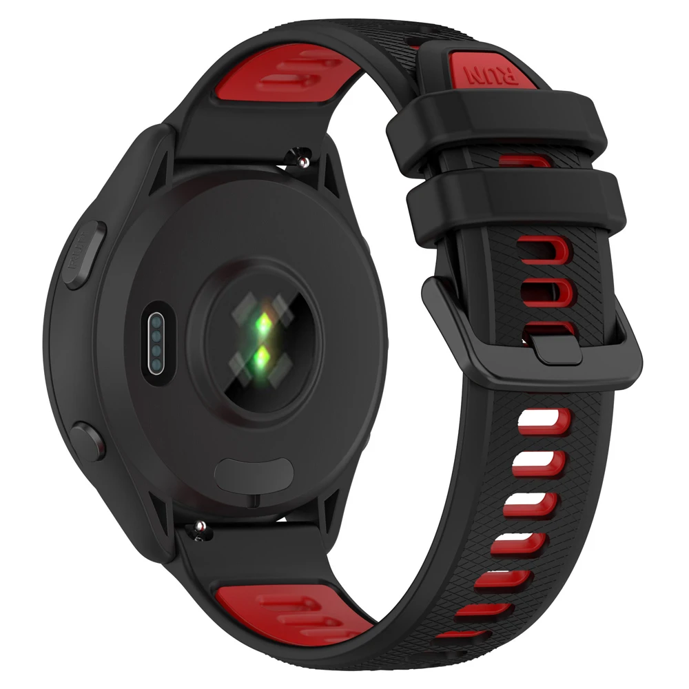 Two-Tone Silicone Strap, 22mm/20mm – Versatile Active Bracelet Watchband