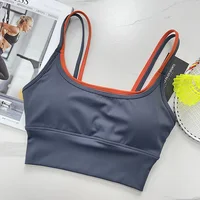 Soutien-gorge de Yoga à bretelles pour femmes, Lingerie de sport, entraînement professionnel, gilet résistant aux chocs, rassemblement de Fitness, coupe cintrée et porter à l'extérieur 3