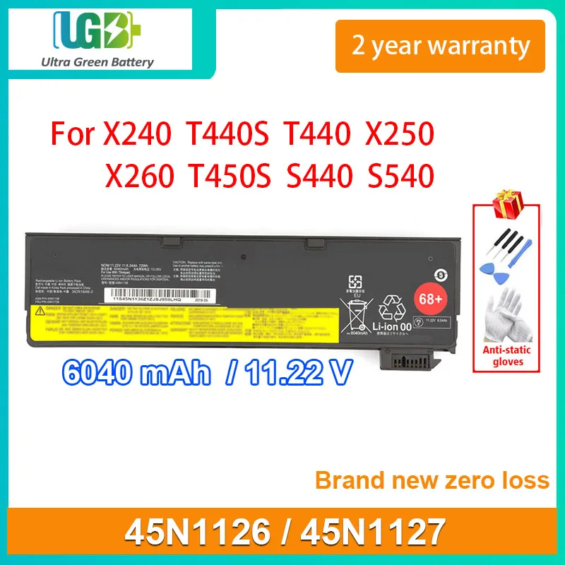 

UGB Новый 45N1126 45N1127 45N1130 45N1131 Аккумулятор для Lenovo ThinkPad X240 T440S T440 T460p T550 X250 X260 T450S S440 S540 45N1128