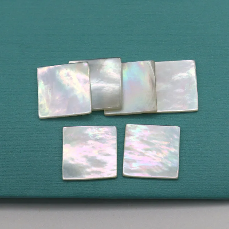 Natural Freshwater Mother of Pearl Shell DIY Ornaments Accessories And Wood Inlay Carved Material Primary Color Plate 20PCS natural shell ornaments