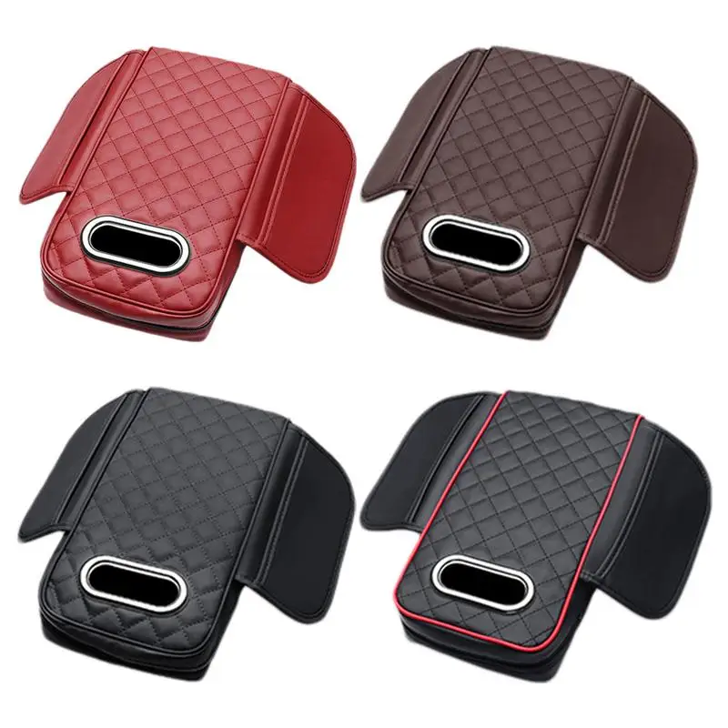 

Car Armrest box auto Center Console PU Tissue Box holder Arm Rest Protection Cushion Thickened elbow support pad car supplies