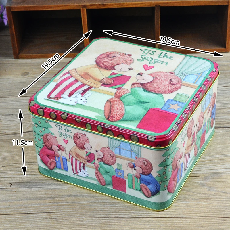 Waterproof Food Grade round cookie tins Biscuit Tin Box Packaging