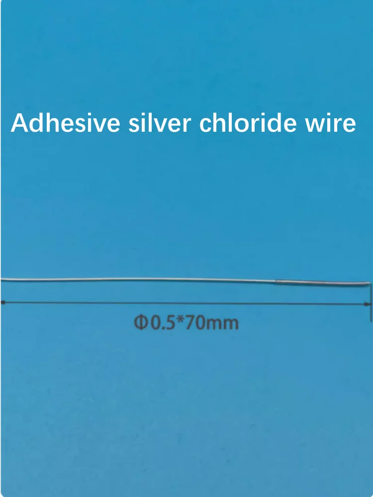 Pure silver wire, silver chloride electrode, wire 0.6X80mm, reference electrode, wire electroplating