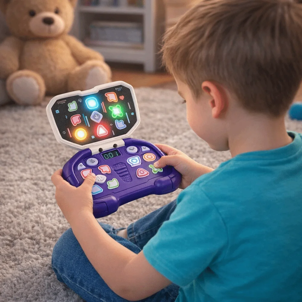 플립 디자인 리듬 마스터 플래싱 라이트 푸시 버튼 리듬 댄스 게임 어린이 선물 퀵 프레스 음악 리듬 게임