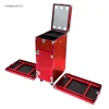 Portable and foldable nail polish storage studio tech table technician nail desks with drawers manicure table for salon shops 6