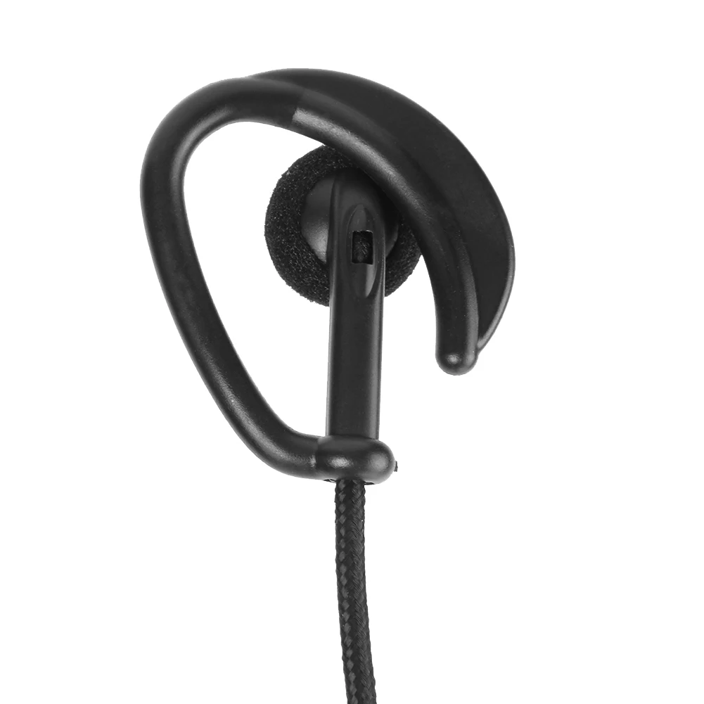 2핀 PTT 마이크 이어폰 무전기 이어훅 AUX 인터폰 이어폰 (바오펑용) 실리콘 귀걸이형 부드럽고 떨어지지 않음