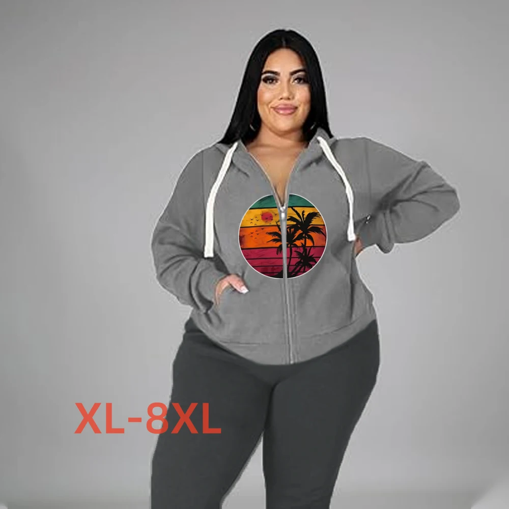 

Женская одежда с принтом в стиле хип-хоп, размеры 4xl/5xl/6xl/7xl/8xl