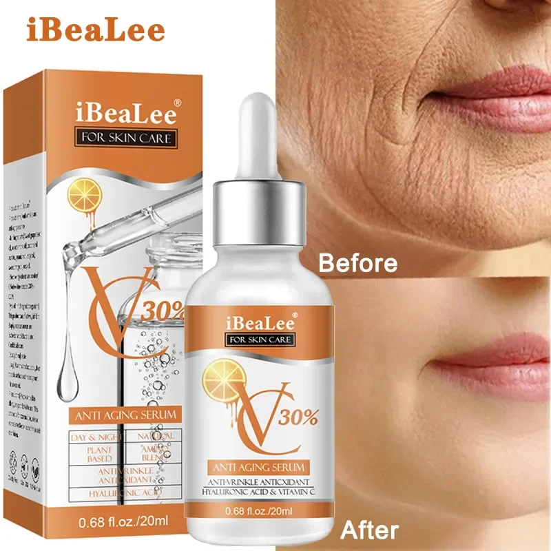 

Premium 30% Vitamin C Serum For Face Anti Aging Wrinkle Facial Hyaluronic Acid Retinol Acids Boost Collagen Hydrate Skin Care