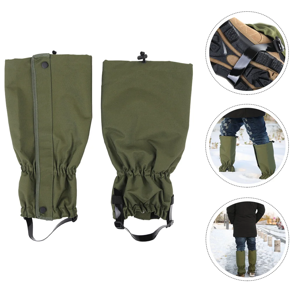 

1 Pair of Winter Leg Covers Water-proof Leg Sleeves Outdoor Mountaineering Leg Protectors