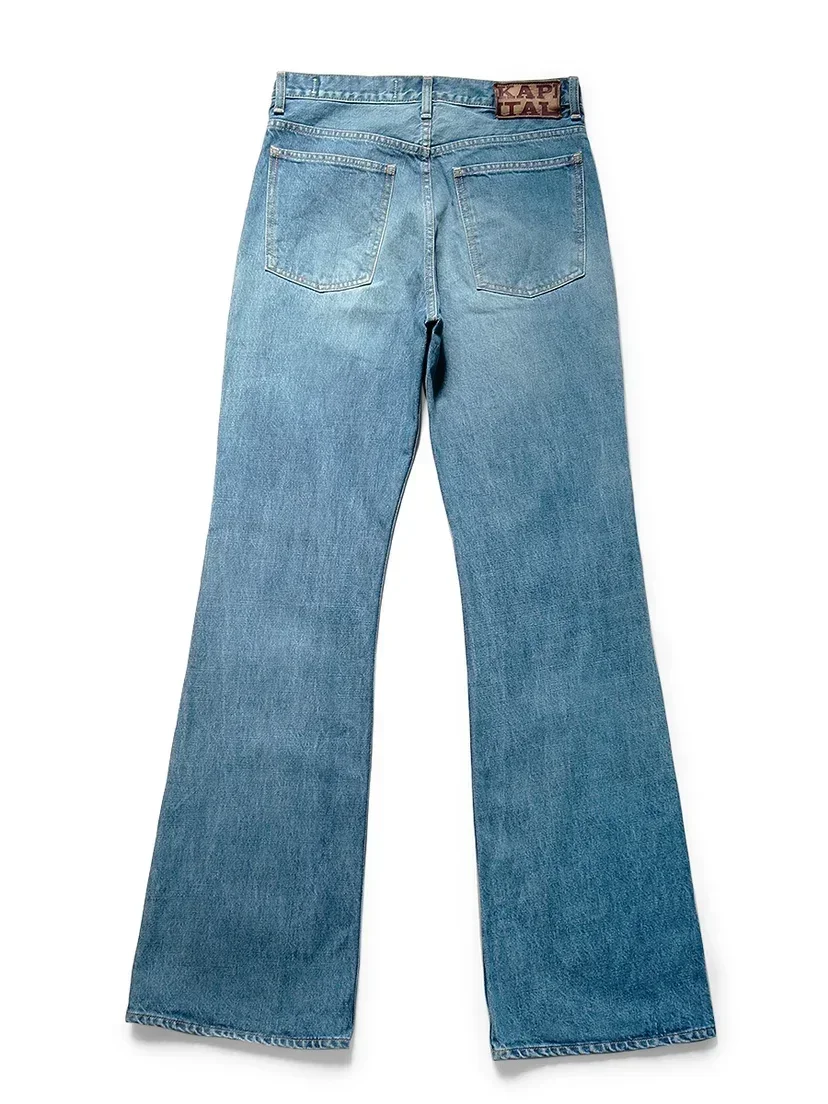 Japan Style Non KAPITAL Hirata and Hiroshi Cotton Casual Flared Denim Jeans for Men Women New Arrival