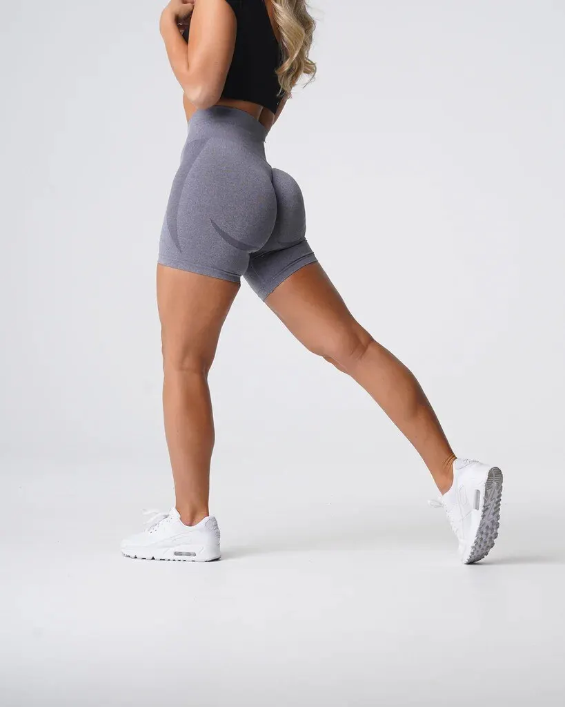 Sports Shorts Running Shorts Yoga Shorts Workout Shorts Seamless Shorts Contour Seamless Shorts for Women Push Up Booty Workout Shorts Fitness Sports Short Gym Clothing Yoga