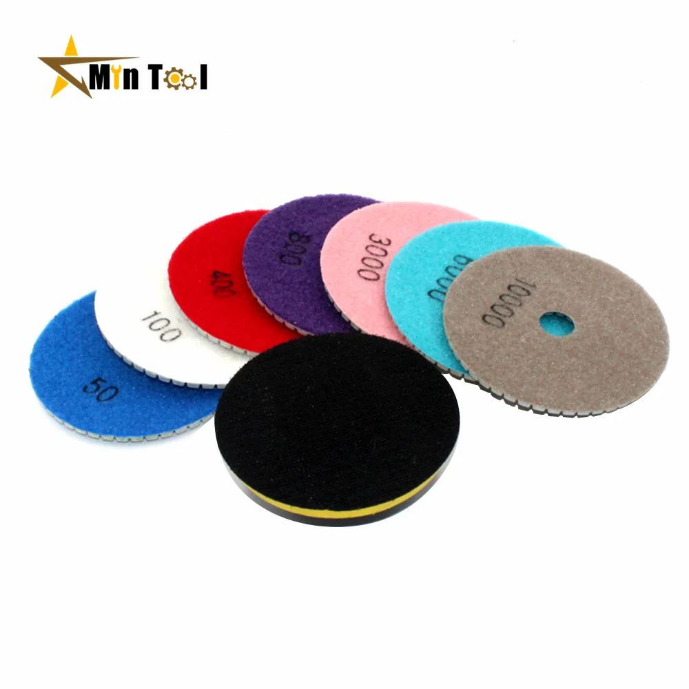 Diamond Polishing Pad Set Wet Dry for Granite Concrete Marble Stone