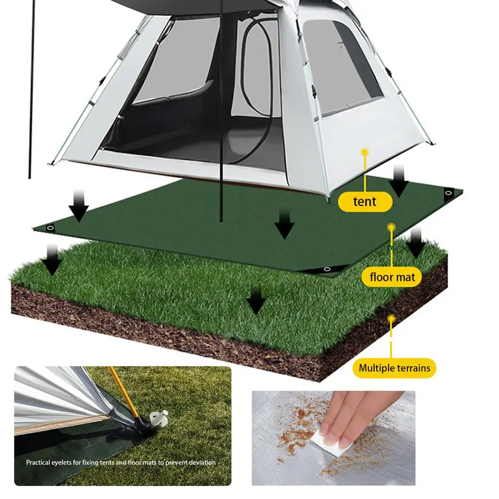 Description Picture 6 of itemOutdoor Camping Mat Moistureproof Tent Floor Mat Thicken Picnic Under The Tent Waterproof Mat Foldable Picnic Blanket Beach Mat