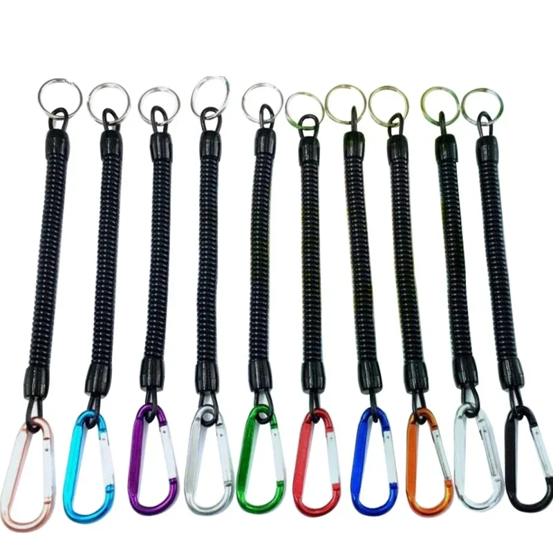 18cm Fish Grip Lip Trigger Caliper Grab Retention Rope Tool Elastic Cable Protection Flexible Accessories Fishing Tackle 1PC