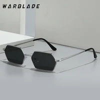 Nouveau petit Punk lunettes de soleil femmes hommes Vintage hexagone métal cadre lunettes de soleil à la mode marque de luxe concepteur lunettes de soleil femme UV400 1