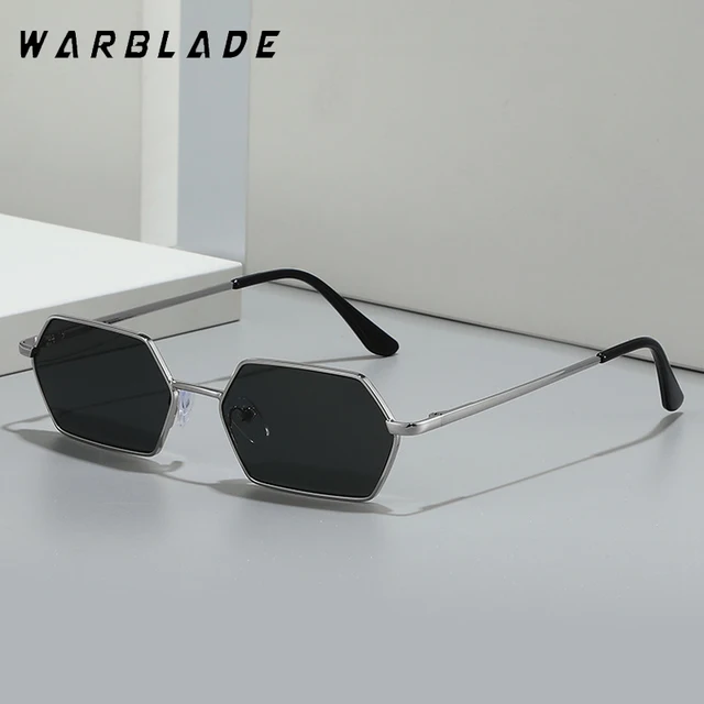 Nouveau petit Punk lunettes de soleil femmes hommes Vintage hexagone métal cadre lunettes de soleil à la mode marque de luxe concepteur lunettes de soleil femme UV400 1