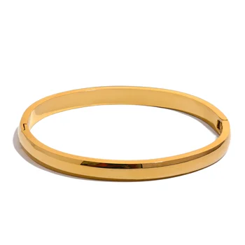 Minimalist Round Bangle Bracelet