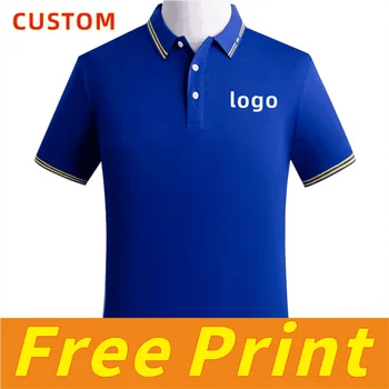Cotone casual t-shirt su misura estate polo camicia stampa logo ricamo logo uomini e donne abiti