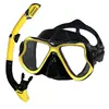 Professional Swimming Waterproof Soft Silicone Glasses Anti-Fog Plating Goggles Full Dry Breathing Tube Diving Mask 2