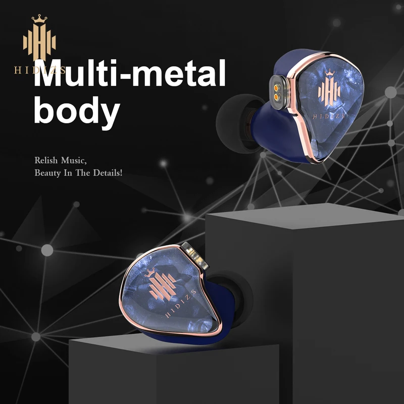 Hidizs Mermaid Md4 Tuning Best Wired In Ear Iem Hifi Auricolare 4 Driver Per Armatura Bilanciata 4 Monitor Con Cavo Audio Staccabile