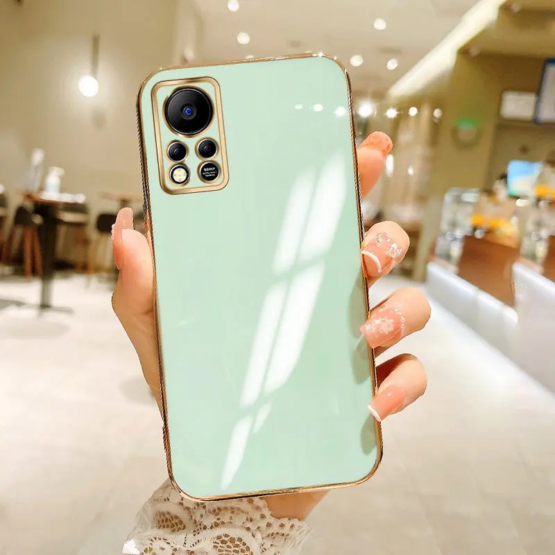 

Infinix Hot 11S NFC Case 6D Plating Silicone TPU Bumper Back Cover Shockproof Soft Phone Case for Infinix Hot 11S NFC Hot11SNFC