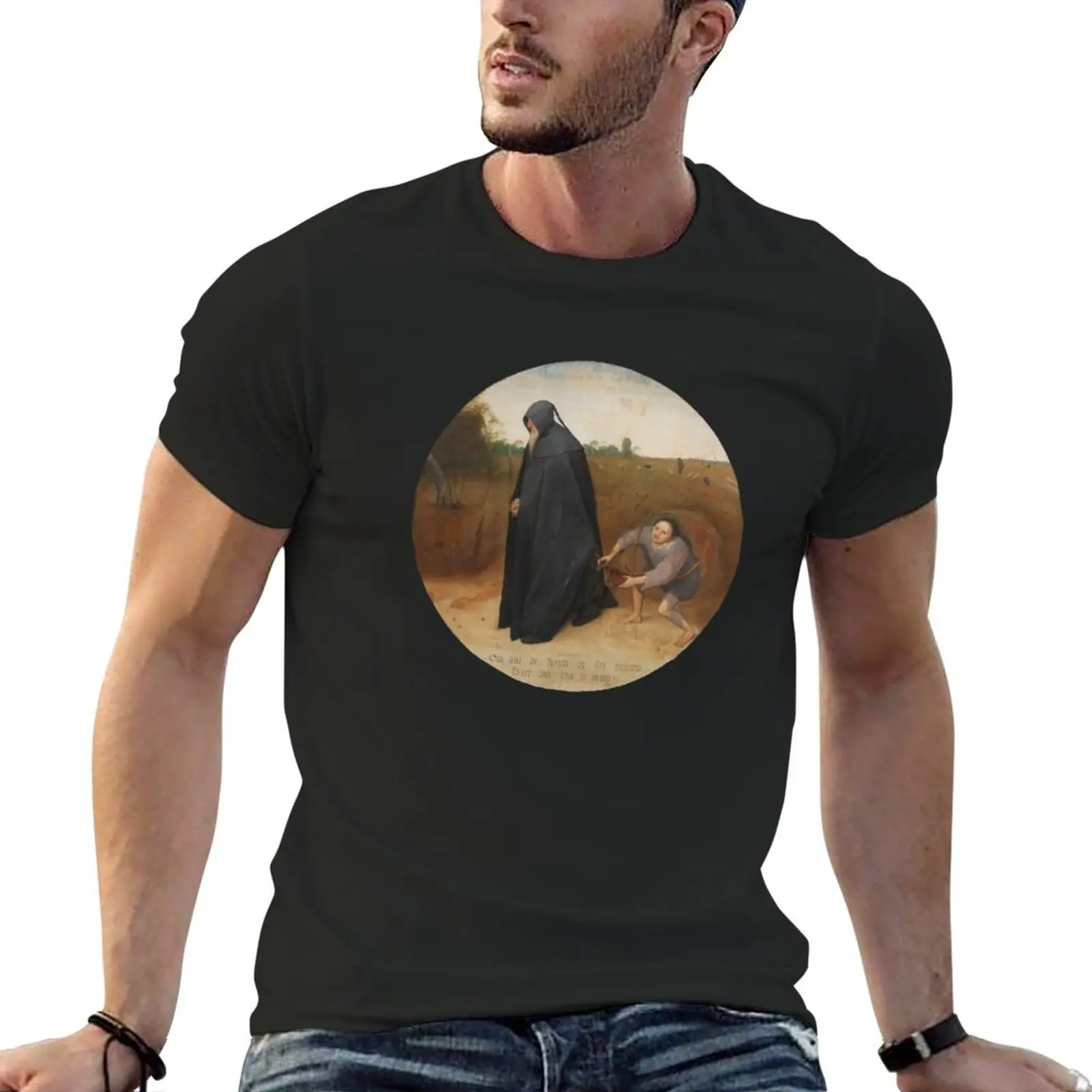 New The Misanthrope / Pieter Bruegel the Elder T-Shirt plain t-shirt anime graphics t shirt mens t shirt graphic