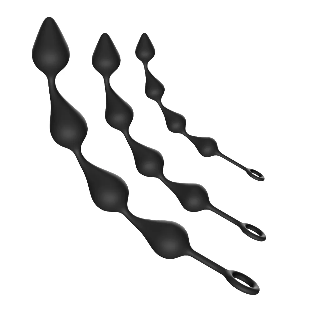 Perline anali, plug anale, stimolatore prostatico, plug anale a sfera, giocattolo sessuale per adulti per donne, uomini, coppie, masturbatore, strumento SM per flirtare, perlina da tirare_voghion.com