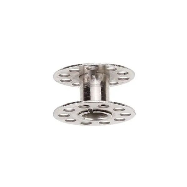 10Pcs 재봉틀 금속 보빈 하드 메탈 20Mm 직경 노치형 센터 대부분의 국내 모델과 호환 가능 실버