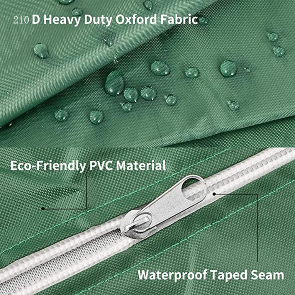 1000L IBC Water Tank Cover Tarpaulin Waterproof UV Resistant Tarpaulin with Zipper for IBC Rain Tank Cover Dustproof 4