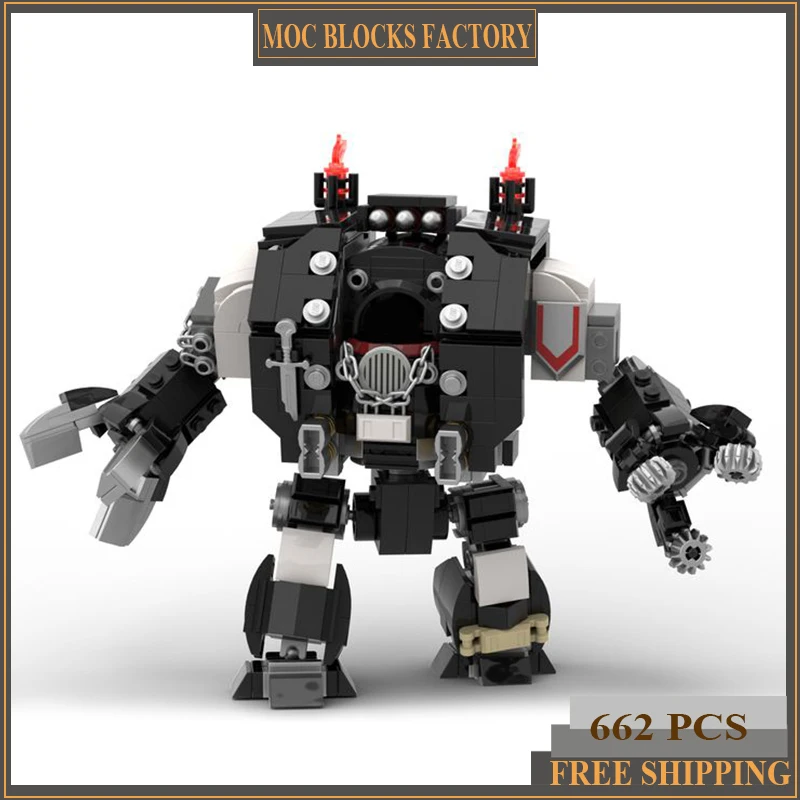 

Moc Building Bricks Military Model Hammer Battleship Mecha Technology Modular Blocks Gifts Toys For Children DIY Sets Assembly