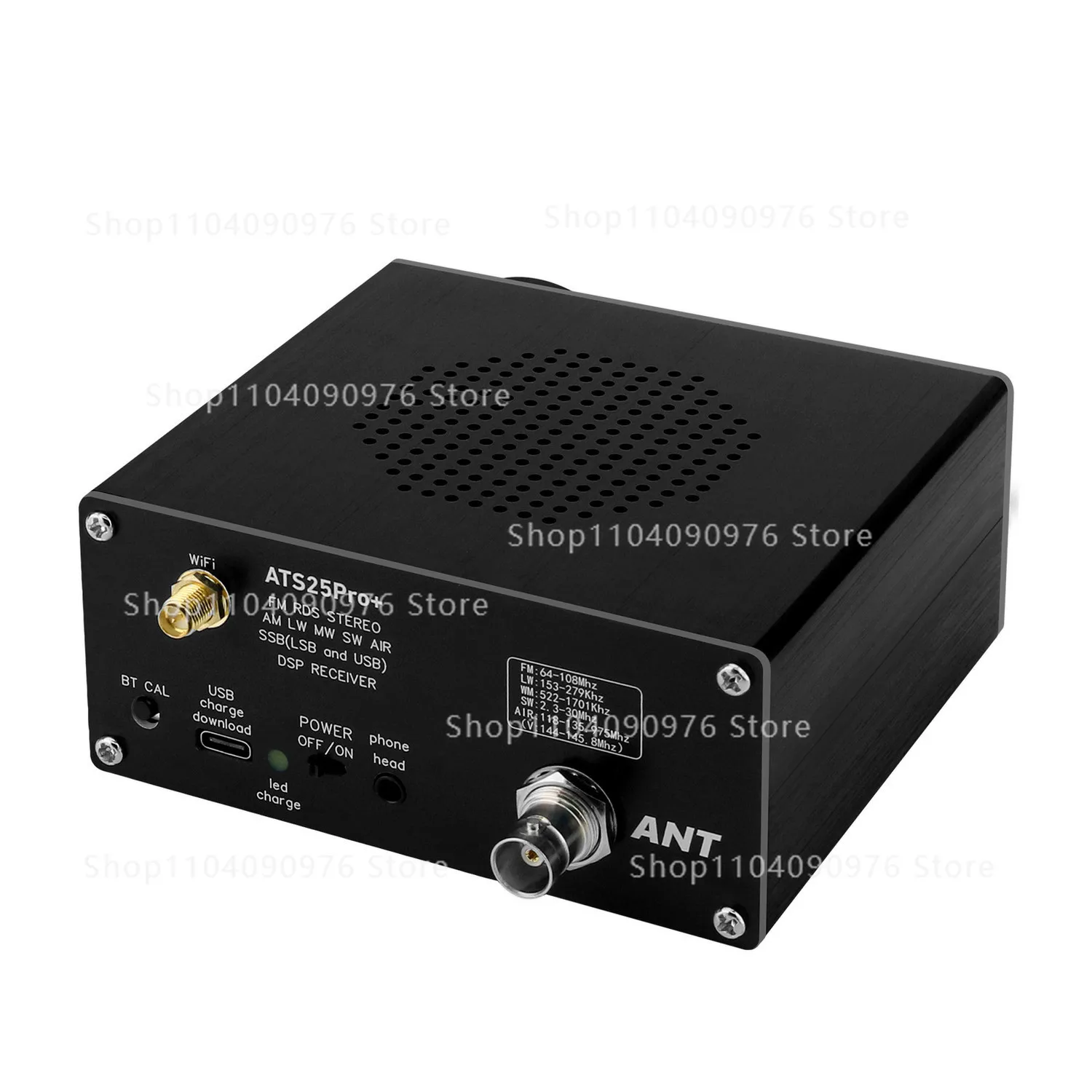ATS25 Pro + AIR Bluetooth Edition Full Radio Receiver FM SW SSB118Mhz-135.975Mhz
