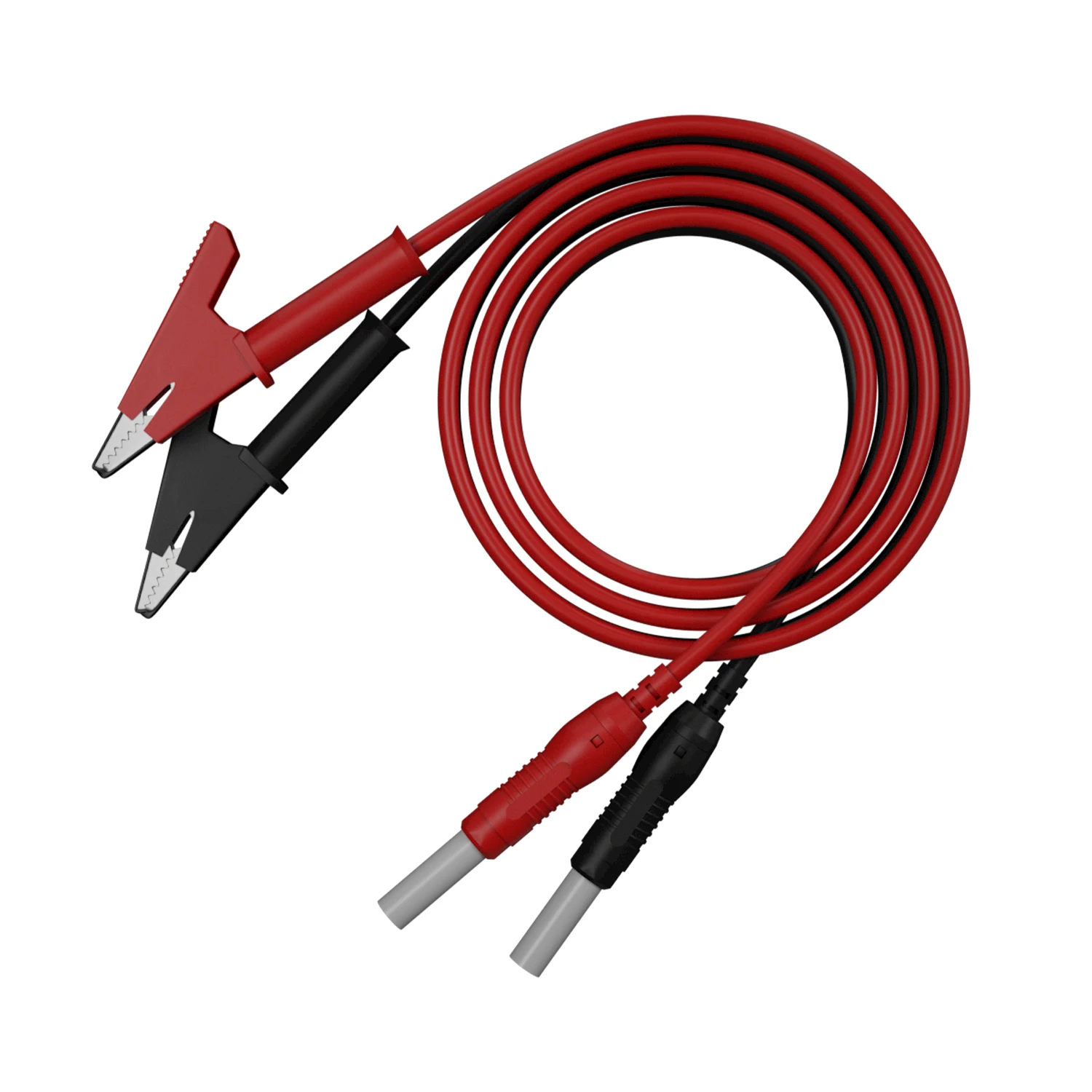 4MM Retractable Safety Banana Plug to Alligator clips Test Lead 1M Nickel Plated Copper Banana Plug J.70019B