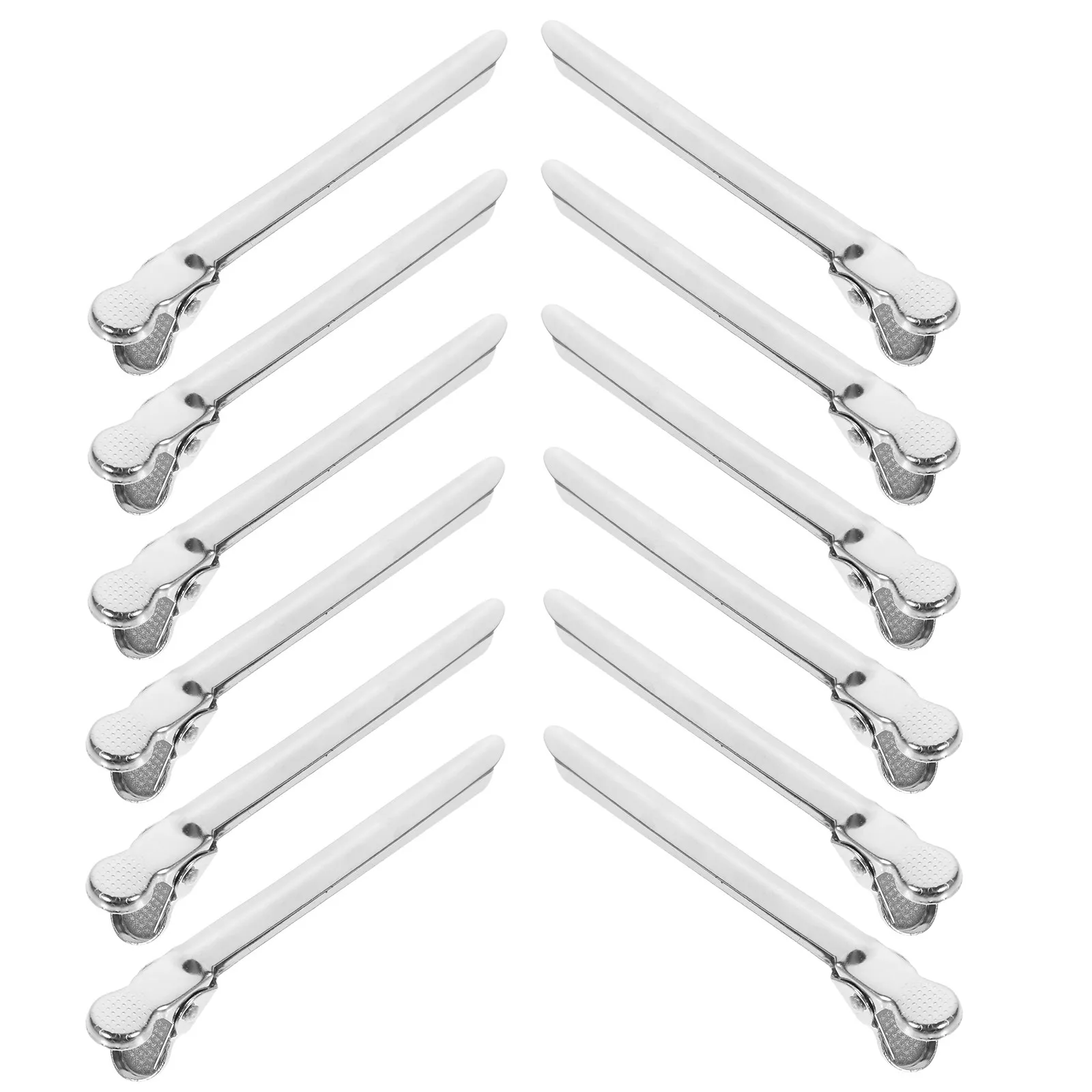 12개 세트 섹션 헤어 클립, 금속 미용 클립, 헤어 커팅 스타일링 살롱용, 미끄..