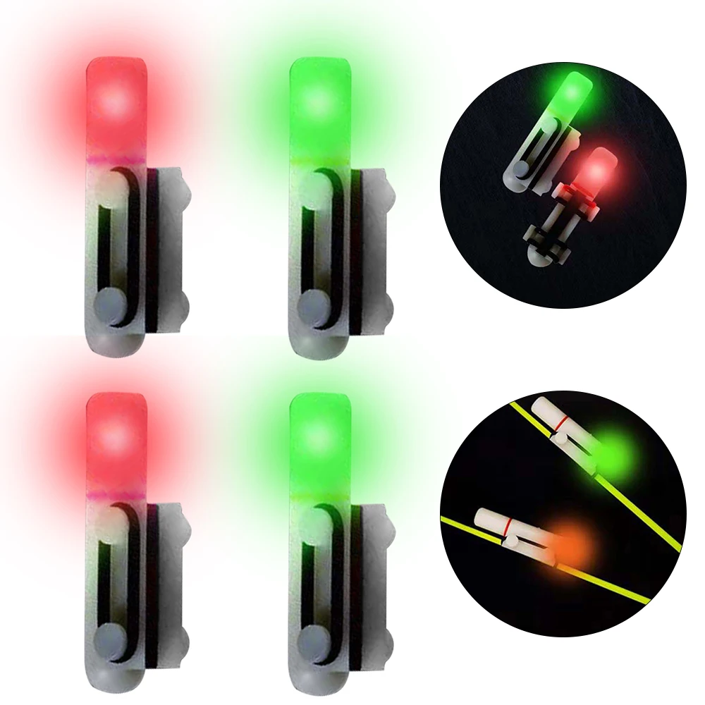 Electronic Rod Stick Light Removable Fish Bite Alarms Light Waterproof  Fishing Rod Alert Indicator Light for Freshwater Seawater