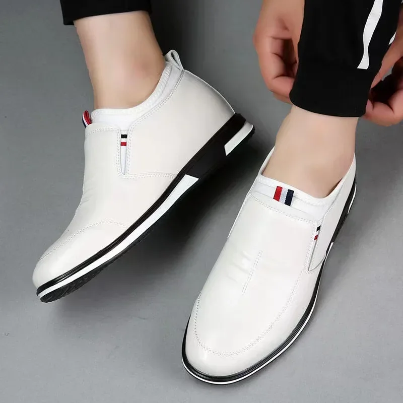 Leather Men Casua Shoes Business Leisure Shoes for Men Breathable Loafers Easy-Wearing Male Comfort Flats Fashion New Men Shoes 4