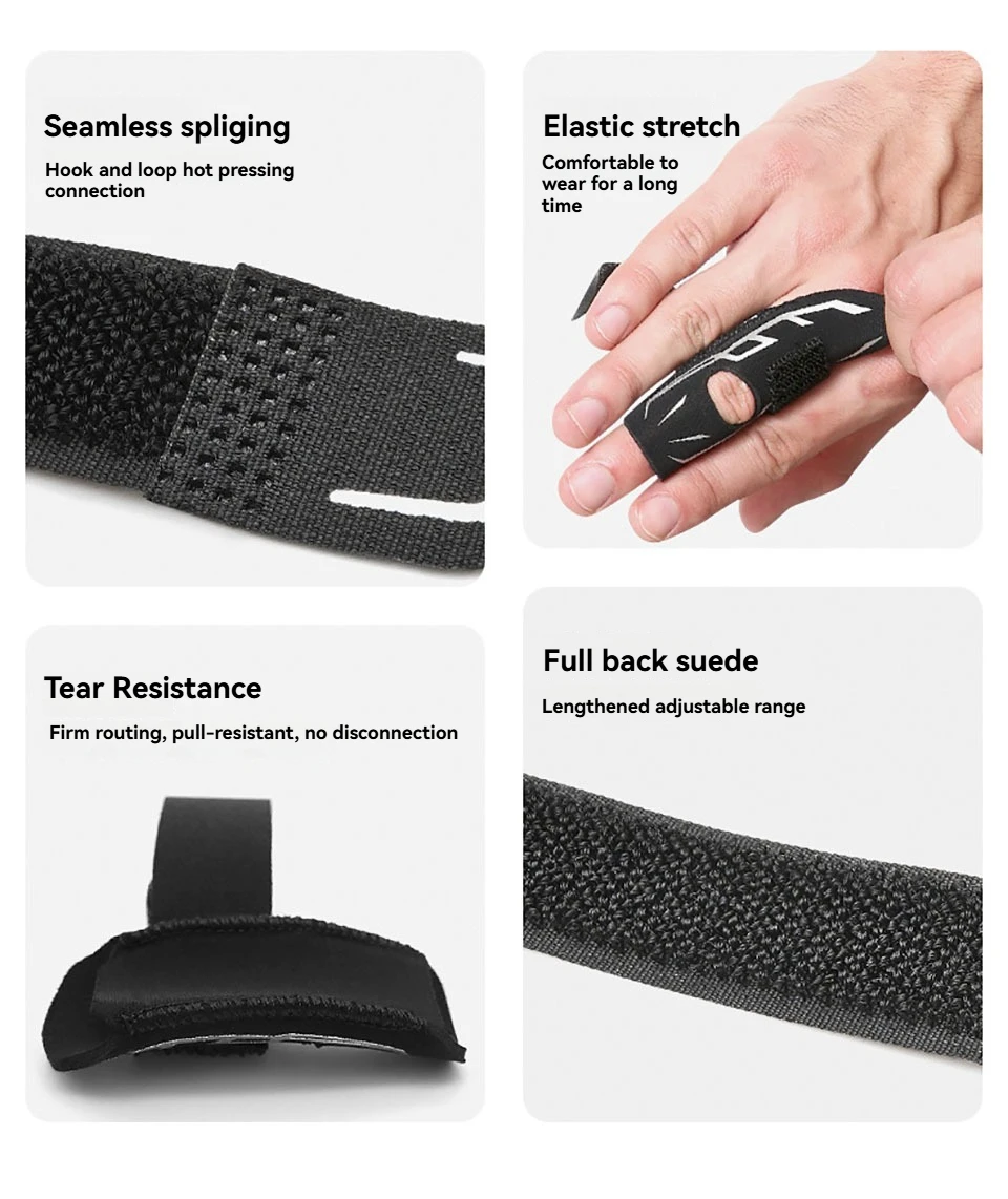 Elastic finger sleeve offering compression and flexibility