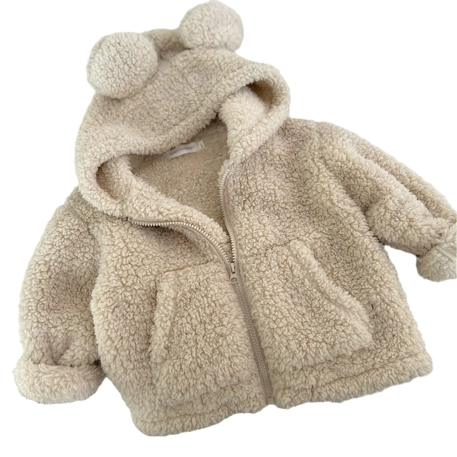 Ircomll New Children Outerwear Baby Long Sleeve Plus Velvet Thick Coat Infant Girl Casual Jacket Toddler Boy Warm Fleece Tops
